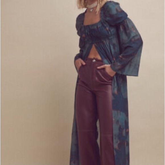 NWT Free People Stone Cold Fox Jasmine Queen Maxi Top Size 0 / XS Z174-27